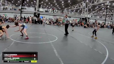 76 lbs Semis (4 Team) - Michael Benner, Dueling Bandits vs Cole Kokinda, PA Alliance