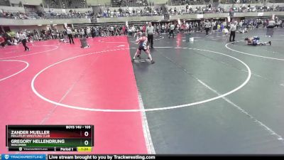 105 lbs Cons. Round 5 - Zander Mueller, Mollitium Wrestling Club vs Gregory Hellendrung, Wisconsin