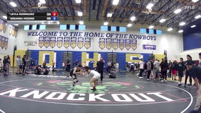 106 lbs Round 3 - Breanna Higgins, Camden County Outsiders vs Leyla Rodriguez, Gladiator WC