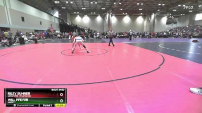 120 lbs Cons. Round 5 - Will Pfeifer, Liberty vs Riley Sumner, Lafayette (Wildwood)