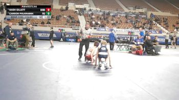 115-D1 Quarterfinal - Carson Pulkrabek, Pinnacle High School vs Nash Gillett, Mountain View (Mesa) High School