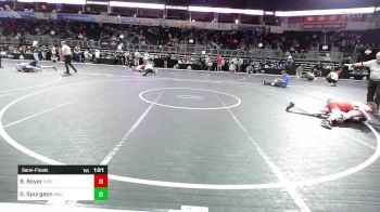 122 lbs Semifinal - Bryce Boyer, Kraken vs Gage Spurgeon, Sebolt Wrestling Academy