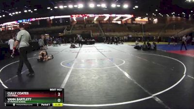 120 lbs Cons. Round 1 - Cully Coates, Columbus vs Vann Bartlett, St Francis School