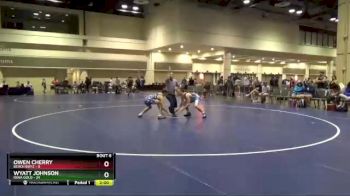 132 lbs Round 2 (8 Team) - Wyatt Johnson, Iowa Gold vs Owen Cherry, Beach Boyz