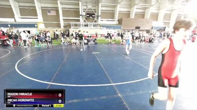 113 lbs Cons. Round 1 - Mason Miracle, OR vs Micah Horowitz, CO
