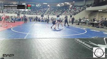 108 lbs Consi Of 16 #2 - Khyla Rumbaugh, Tecumseh vs Da'Lanagi Smoke, Jay Junior High