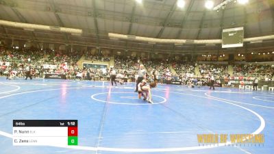 64 lbs Round Of 32 - Princeton Nunn, Elk Grove Wrestling Academy EGWA vs Cason Zens, Lennox Youth Wrestling