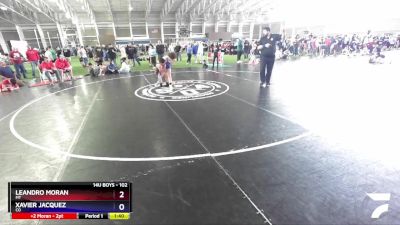 102 lbs Cons. Round 2 - Leandro Moran, MT vs Xavier Jacquez, CO