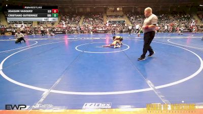 55 lbs Round Of 32 - Joaquin Vasquez, Steel City Reloaded vs Cristiano Gutierrez, Region Wrestling Academy