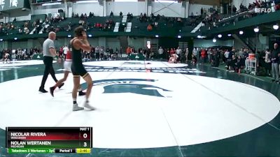 125 lbs Semifinal - Nolan Wertanen, Michigan vs Nicolar Rivera, Wisconsin