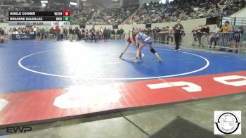 96 lbs Consi Of 4 - Gisele Conner, Westmoore Wresting vs Breanne Baldillez, Warner Girls