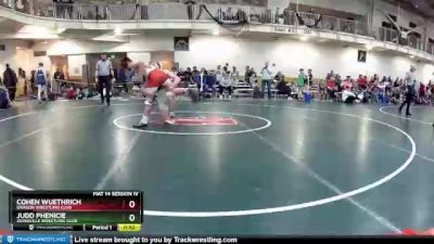 136 lbs Cons. Round 4 - Judd Phenicie, Zionsville Wrestling Club vs Cohen Wuethrich, Dragon Wrestling Club