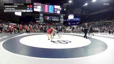155 lbs Cons. Sub-quarters - Isabelle Olesen, WI vs Kaylie Hall, WV