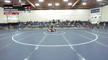 141 lbs Quarterfinal - Riley Lord, Unattached vs Carson Gonzalez, Menlo NCWA