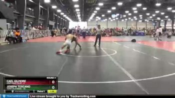 130 lbs Round 3 (6 Team) - Joseph Toscano, Team California vs Cael Gilmore, East Coast Elite