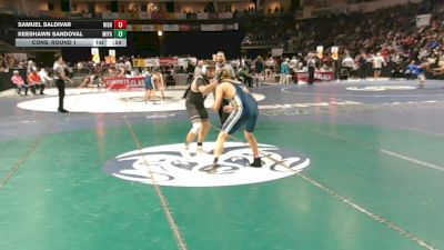 4A 165 lbs Cons. Round 1 - Samuel Saldivar, Highland vs Keeshawn Sandoval, Miyamura