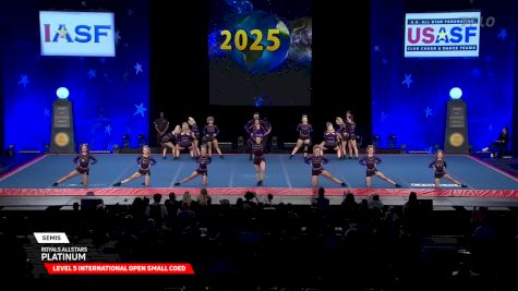 Royals AllStars - Platinum [2025 L5 International Open Small Coed Semis] 2025 The Cheerleading Worlds