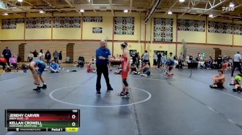 110 lbs Round 7 (10 Team) - Jeremy Carver, Diddy Elite vs Kellan Crowell, Warhawks Wrestling