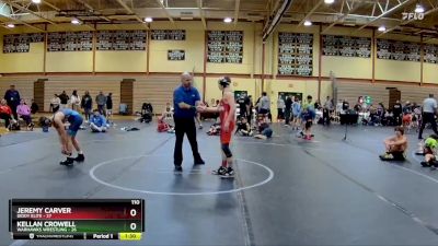 110 lbs Round 7 (10 Team) - Jeremy Carver, Diddy Elite vs Kellan Crowell, Warhawks Wrestling