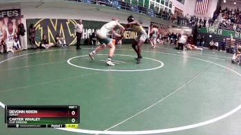 165 lbs Cons. Round 4 - Carter Whaley, Clay (Oregon) vs DeVonn Nixon, Copley