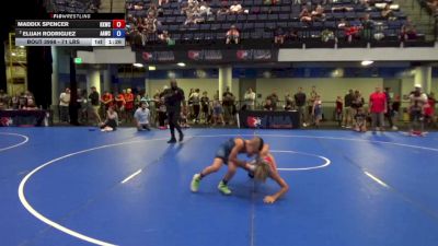 71 lbs Cons. Sub-quarters - Maddix Spencer, Keystone Kids Wrestling Club vs Elijah Rodriguez, All American Wrestling Club