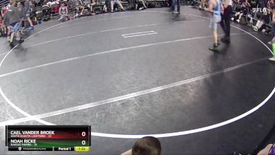 100 lbs Round 3 (6 Team) - Noah Ricke, Kansas Mamba vs Cael Vander Broek, South Dakota Lightning