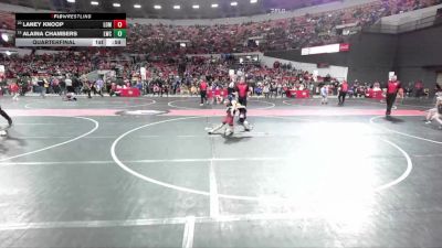 70 lbs Quarterfinal - Laney Knoop, Lomira vs Alaina Chambers, Lancaster Wrestling Club