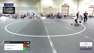 79 lbs Rr Rnd 4 - Macklen Marksbury, Michigan Premier WC - (A) vs Landon Thayer, MWC Wrestling Academy