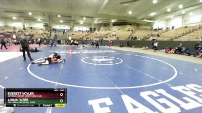 100 lbs Champ. Round 1 - Logan Webb, Columbia Wrestling Club vs Everett Voyles, Sumner County Wrestling Club