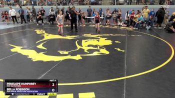 67 lbs Quarterfinal - Penelope Humphrey, Mat-Su Matmen vs Bella Robinson, Avalanche Wrestling Association