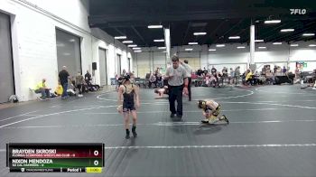 44 lbs Round 2 - Brayden Skroski, Florida Scorpions Wrestling Club vs Nixon Mendoza, So Cal Hammers