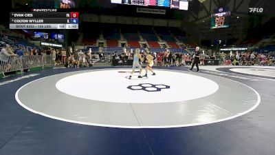 106 lbs Cons. Sub-semis - Evan Cies, PA vs Colton Wyller, IL