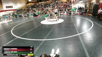 125 lbs Champ. Round 1 - Jordan Nielsen, Lander Valley vs Matazi Landers, Pinedale