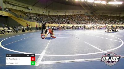 80 lbs Round Of 32 - Skyler Weathers, Hinton Takedown Club vs Liam Fraser, Texas Select Wrestling Club