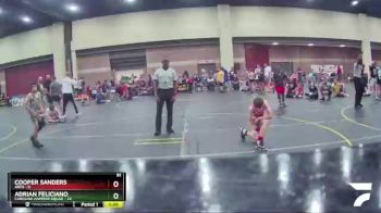 91 lbs Semis & 1st Wrestleback (8 Team) - Cooper Sanders, ARES vs Adrian Feliciano, Carolina Hammer Squad