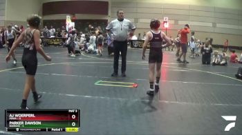 85 lbs Round 3 (6 Team) - AJ Woerperl, POWA vs Parker Dawson, BadBass