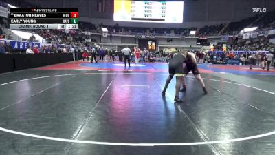 7A 215 lbs Champ. Round 1 - Braxton Reaves, Hewitt-Trussville vs Early Young, Davidson HS