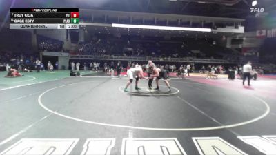 285 lbs Quarterfinal - Troy Ceja, Pitman vs Gage Esty, Placer