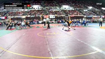 A - 126 lbs Cons. Round 2 - Octavious Christianson, Columbia Falls vs Devin Rossiter, Butte Central