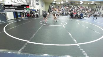 125 lbs Champ. Round 2 - Krista Green, El Rancho vs Mary Jane O`neil, Marina