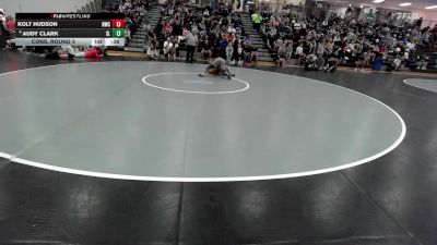 132 lbs Cons. Round 3 - Kolt Hudson, Hastings Wrestling Club vs Audy Clark, St. Louis