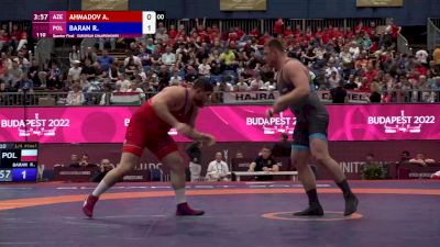125kg Quarterfinal - Aydin Ahmadov, AZE vs Robert Baran, POL