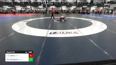 101 lbs Round Of 16 - Zachary Didas, Clarence vs Mason Dellapenta, Eden