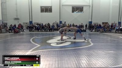 165 lbs Brian Schneider, Elizabethtown vs Matt Lackman, Alvernia University