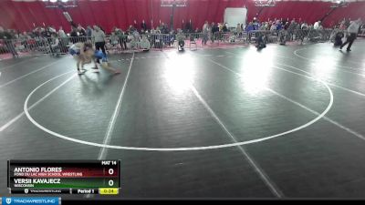 113 lbs Cons. Round 4 - Versii Kavajecz, Wisconsin vs Antonio Flores, Fond Du Lac High School Wrestling