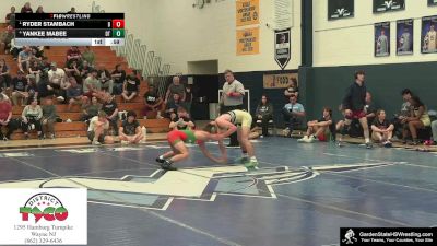 Boys-126 lbs Semifinal - Ryder Stambach, Brower`s Brawlers vs Yankee Mabee, Clarke`s Dream Team