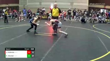 90 lbs Round 1 (4 Team) - Kaiden Skodak, Team Good. Real Good. vs Jayden Kolenda, Ares WC
