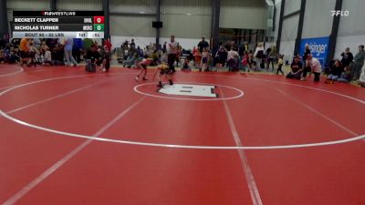 52 lbs Semifinal - Beckett Clapper, Enola vs Nicholas Turner, Mercersburg