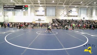 87 lbs Champ. Round 1 - Lilly Burrows, WRCL Wrestling Club vs Maggie Hariegel, Club Not Listed