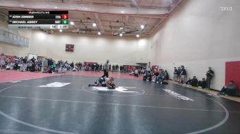 126 lbs Cons. Round 4 - Michael Abbey, Hartland vs Josh Zimmer, Teays Valley